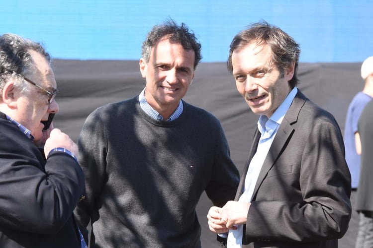 Gustavo Béliz, junto a Gabriel Katopodis (Franco Fafasuli)