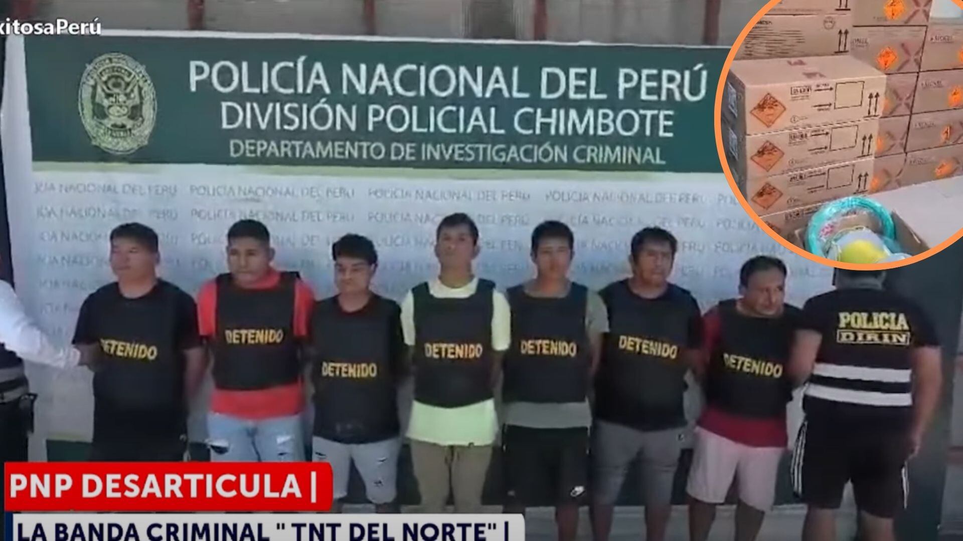 PNP - banda criminal - Chimbote - Peru