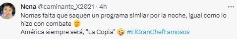 Usuarios expresaron su rechazo por formato de 'Mande quien Mande' que se parece a 'El Gran Chef Famosos'. (Twitter)