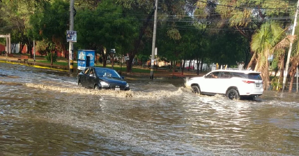 Streets woke up flooded after 12 hours of torrential rain in Piura