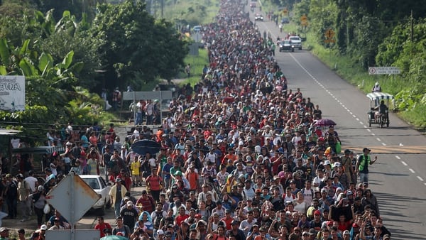 La caravana migrante en México (Foto: Reuters)