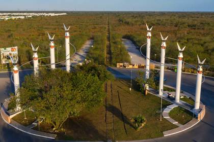 Vista general que muestra la zona oriente de la ciudad de Mérida, en el estado de Yucatán, donde se contempla uno de los corredores del proyecto presidencial Tren Maya. (Foto: Cuauhtémoc Moreno/EFE)
