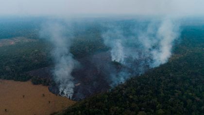Vista aérea de los efectos de uno de los incendios de 2019, en Rondonia (Brasil). EFE/Joédson Alves/Archivo