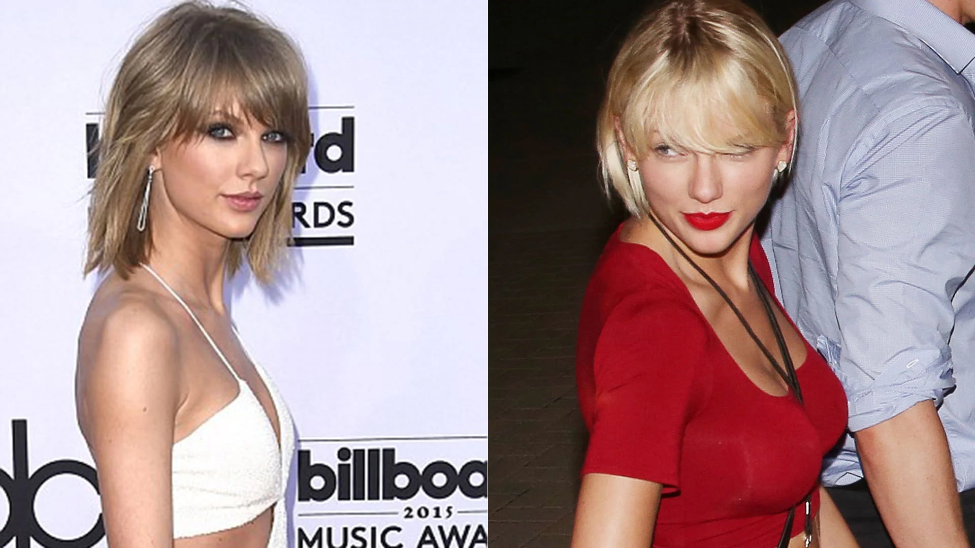 En mayo de 2016 durante la entrega de los premios Billboard y ahora. El cambio radical de Taylor Swift