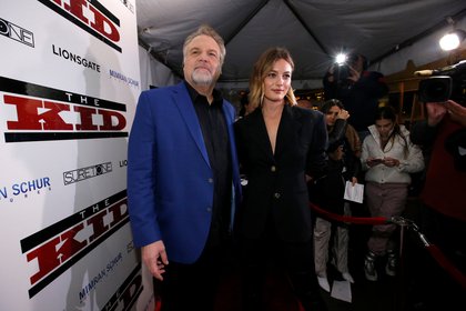  Vincent D'Onofrio con su hija Leila George en la premiere de "The Kid" en  2019 (Reuters)