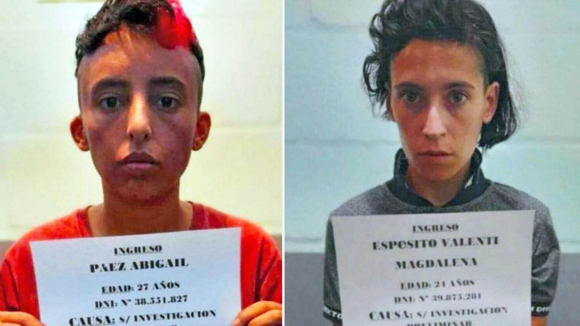 Actualmente están presas en el penal de San Luis y pagan una cadena perpetua 