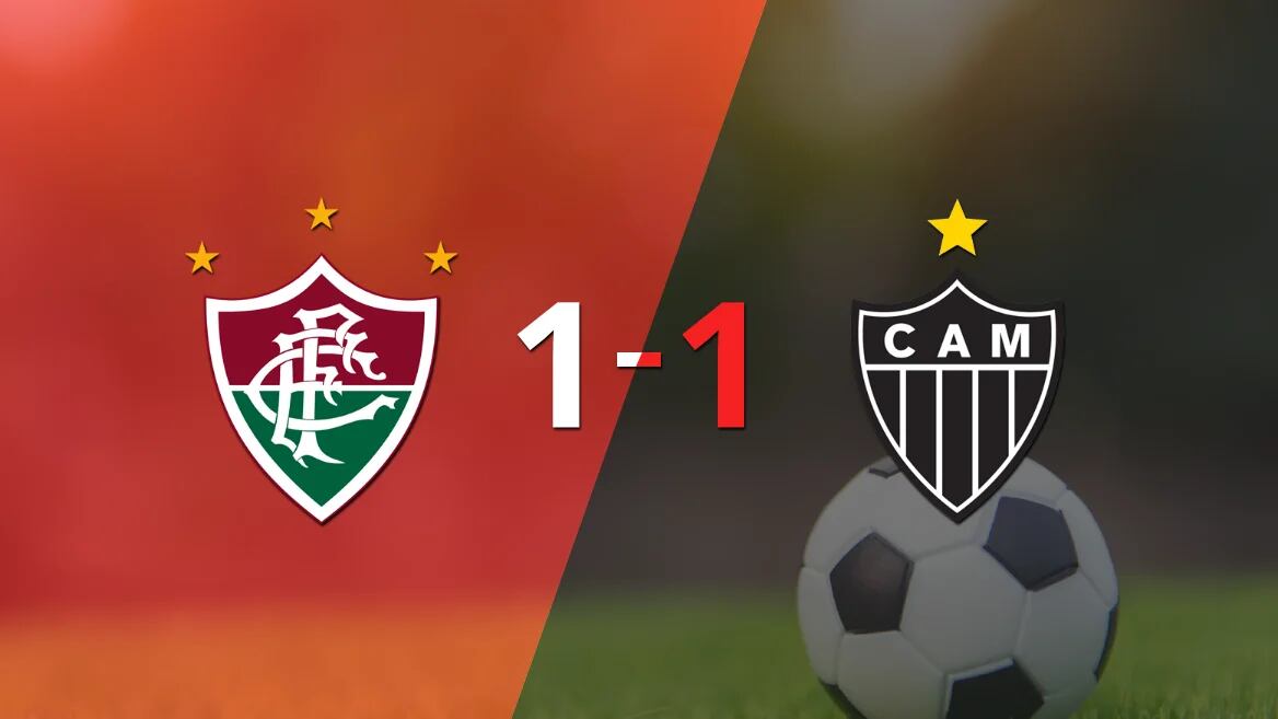 Atlético Mineiro empató 1-1 en su visita a Fluminense