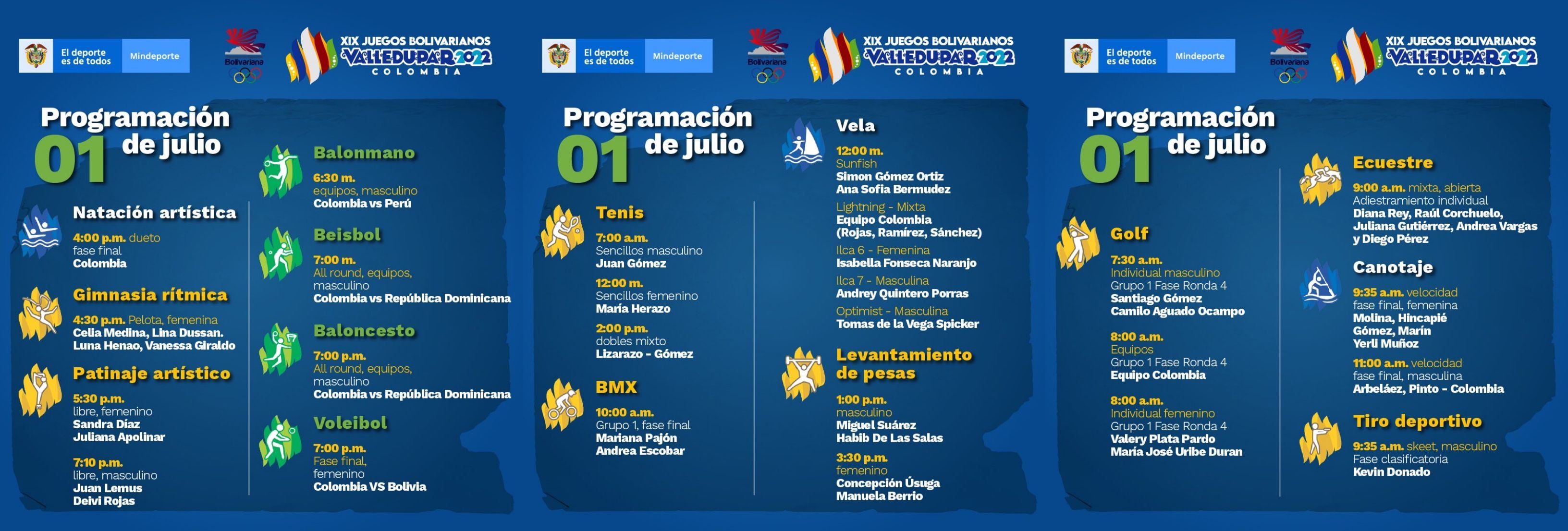 Colombia campeona del boxeo en los Juegos Bolivarianos Valledupar 2022