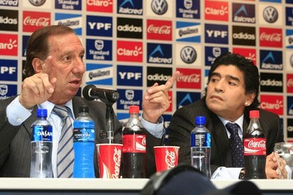 Diego Armando Maradona is Announced As New Argentina Coach Andlooks Towards Former Coach Carlos Bilardo Argentina Buenos Aires
Press Conference - 04 Nov 2008
Shutterstock