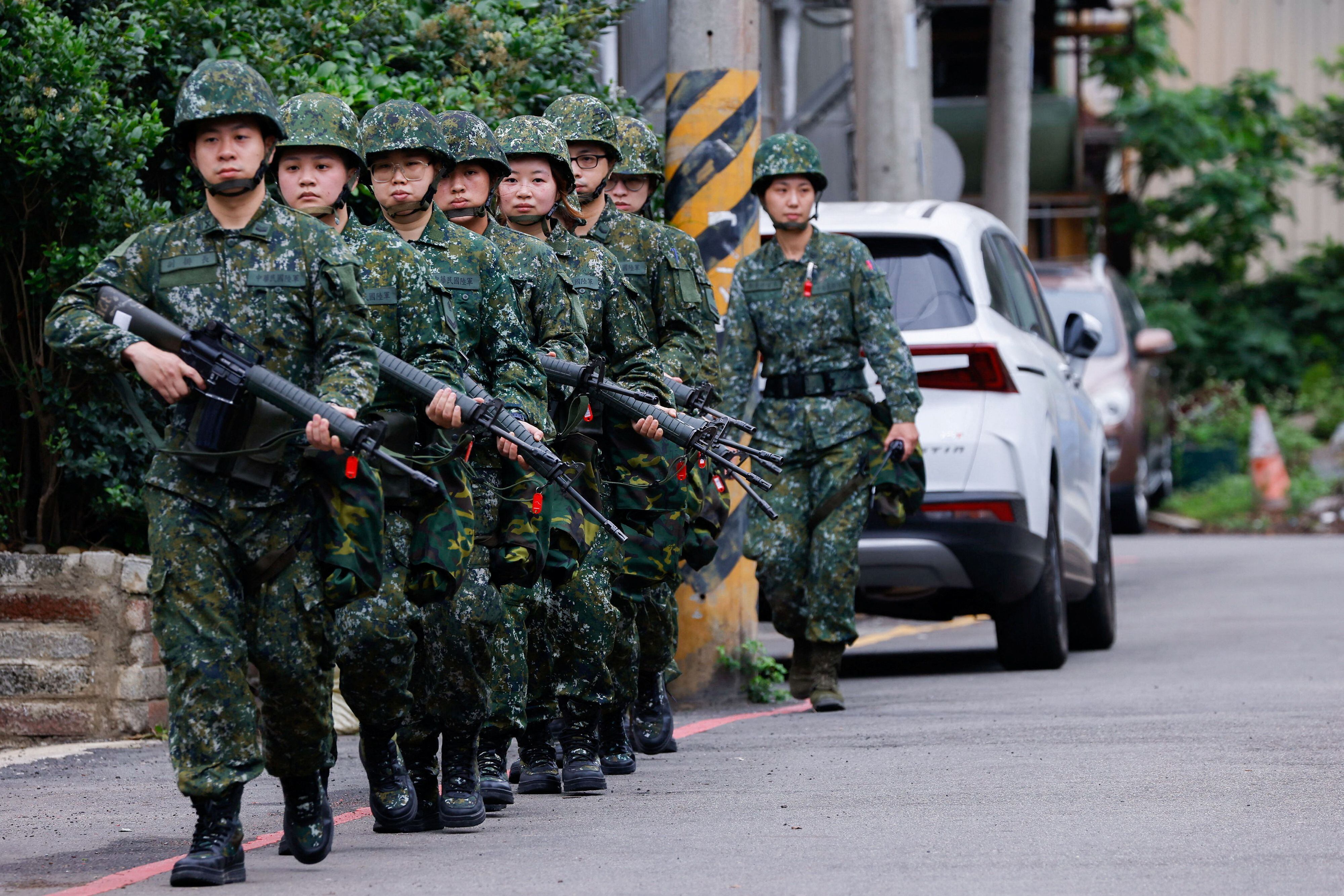 Taiwán elevó sus niveles de alerta ante posibles agresiones del régimen de China durante la investidura de William Lai (REUTERS/Ann Wang)