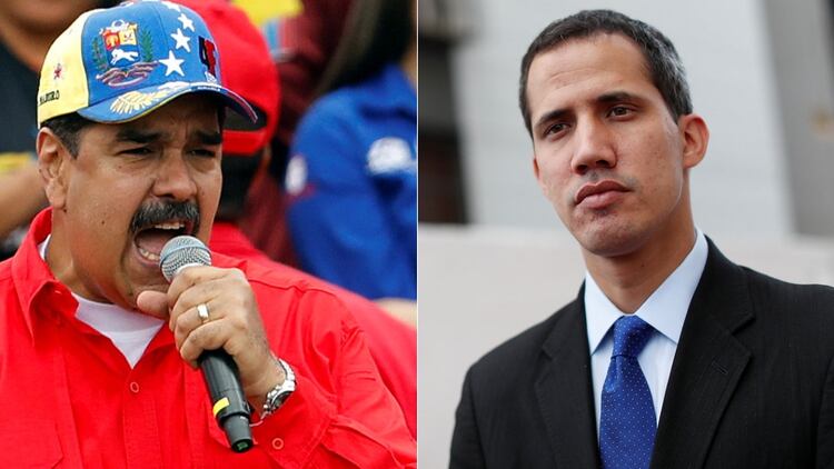 El presidente venezolano NicolÃ¡s Maduro y el lÃ­der opositor Juan GuaidÃ³ (Reuters)