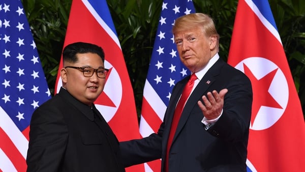 Kim Jong-un y Donald Trump se reunieron en Singapur el 12 de mayo (AFP)