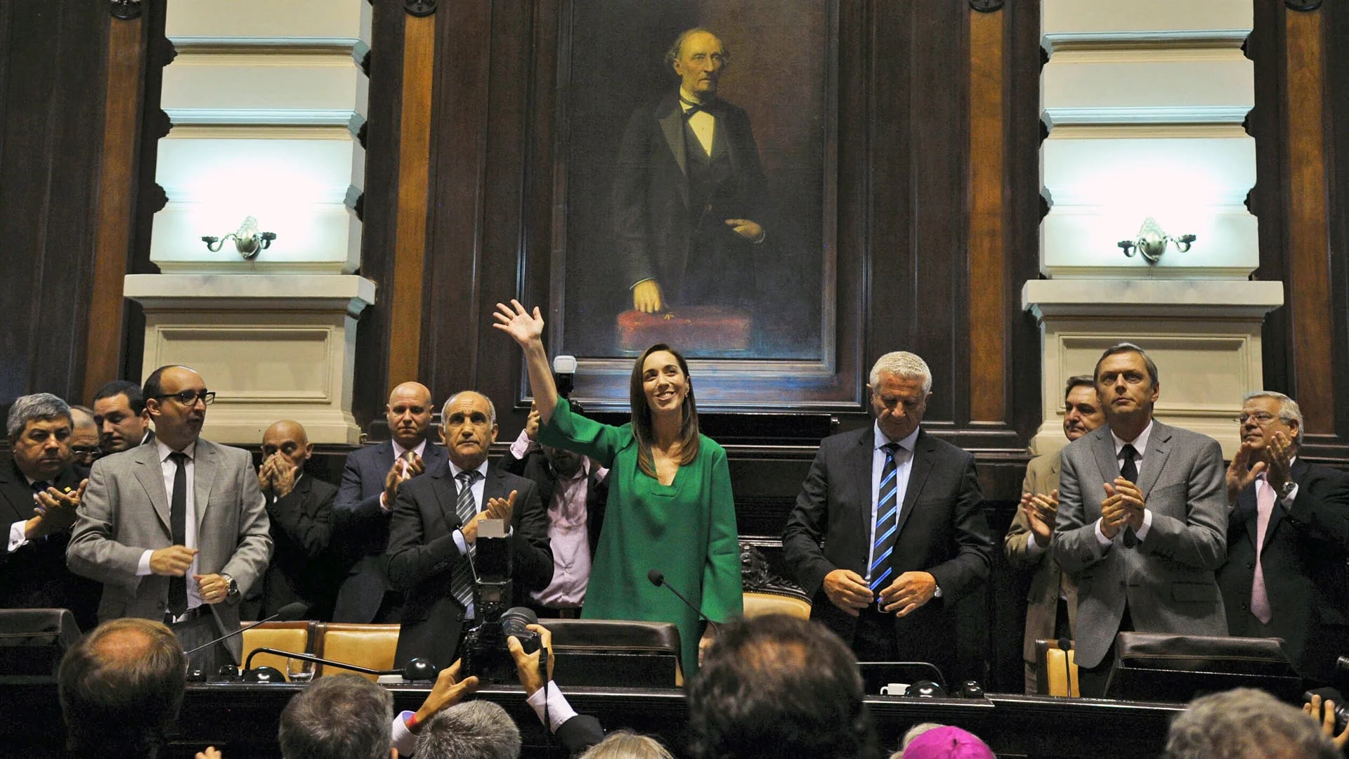 María Eugenia Vidal en la Legislatura bonaerense.