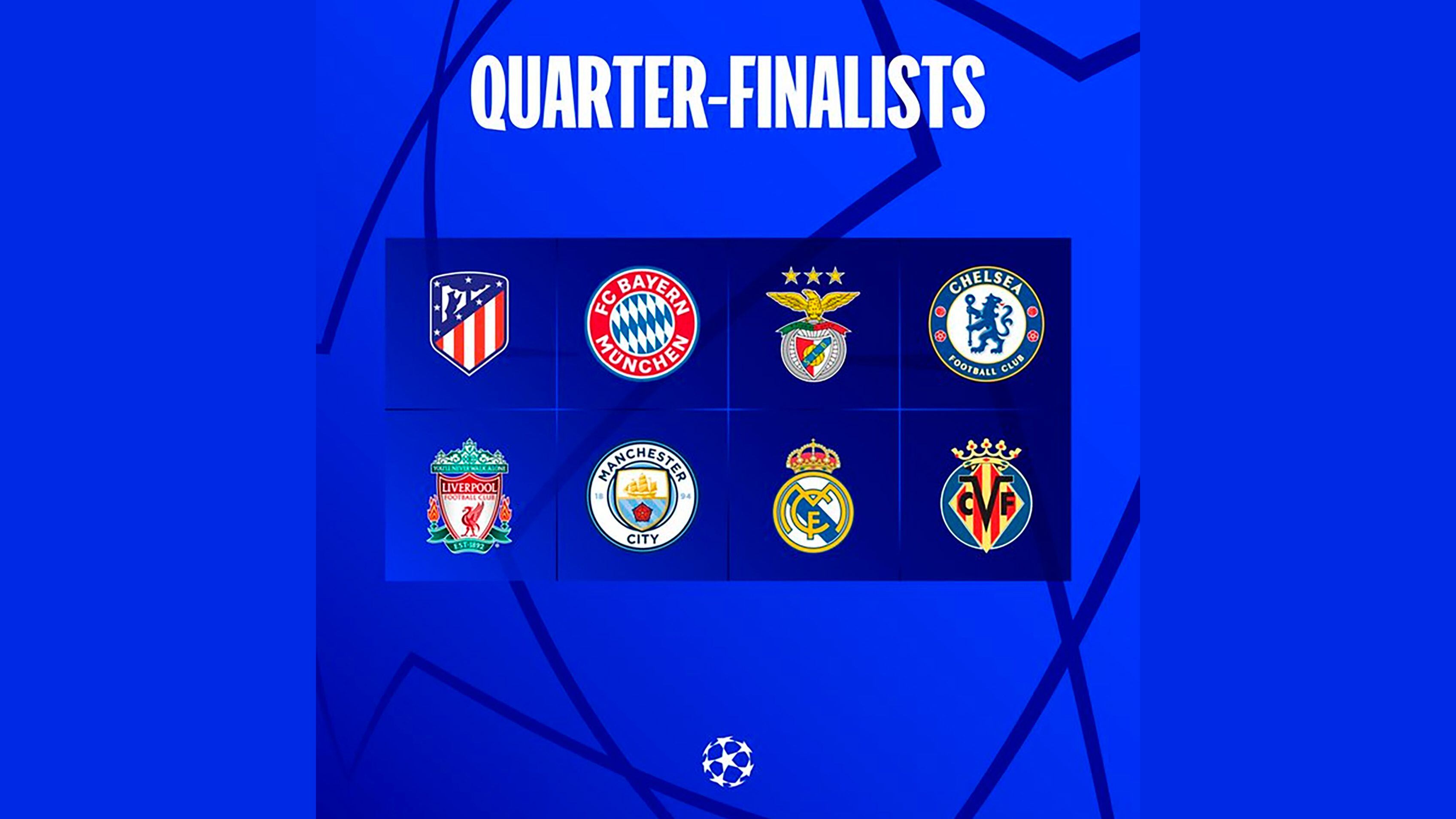 EFutebolz - Palpites de hoje. Jogos das quartas de final da UEFA CHAMPIONS  LEAGUE: Real Madrid 1 × 1 Liverpool Manchester City 2 × 0 Borussia Dortmund  Jogo da fase eliminatória da