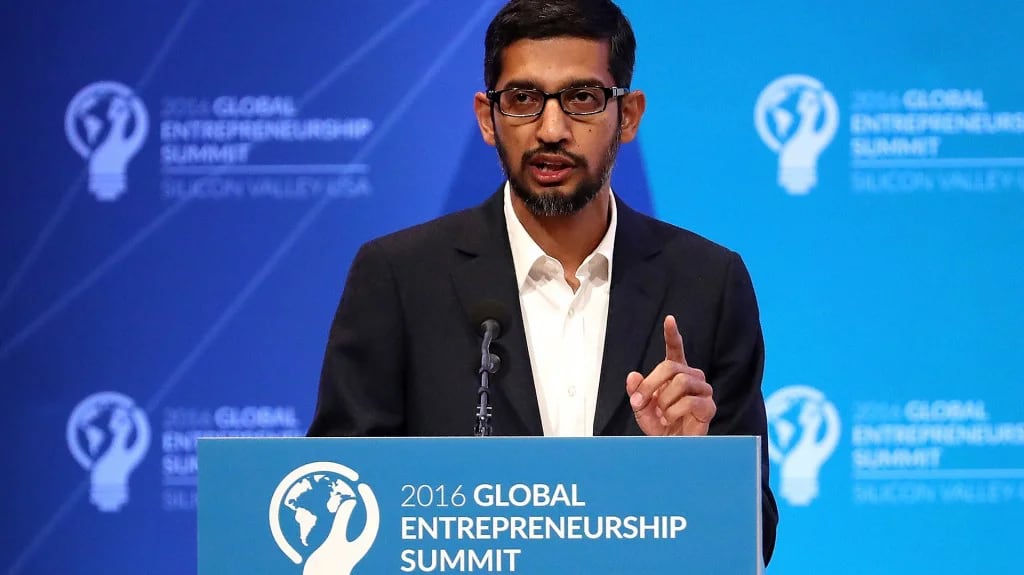 Sundar Pichai, CEO de Google (AFP)