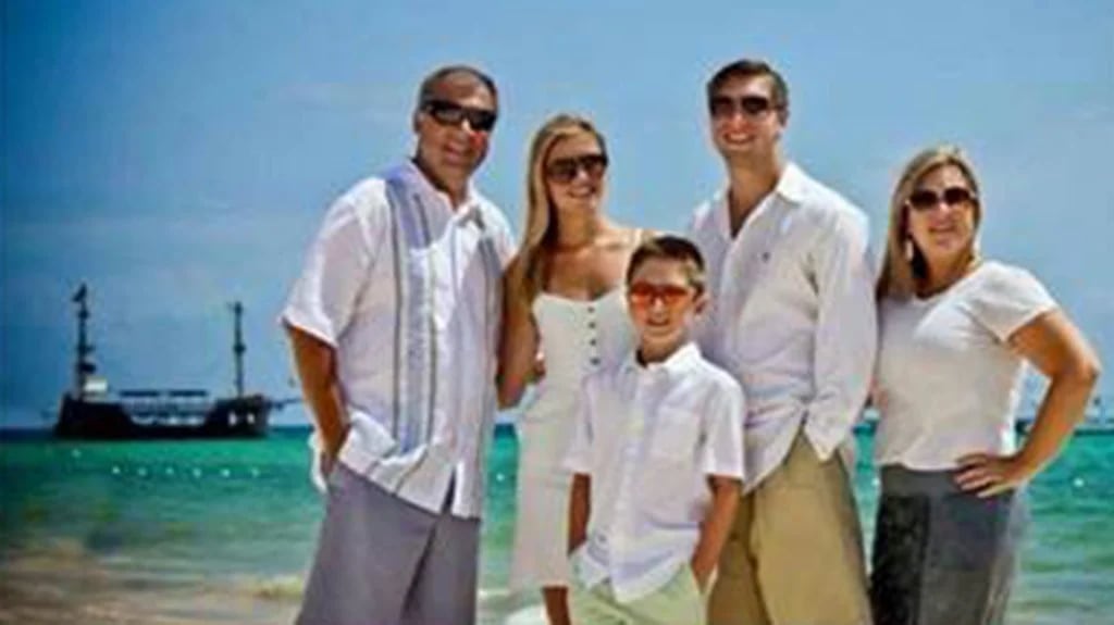 La familia Copeland (de izquerda a derecha): Sean, Maegan, Brodie, Austin y Kim