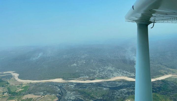Colonia Santa Rosa: así se ven desde el aire las zonas afectadas por el incendio