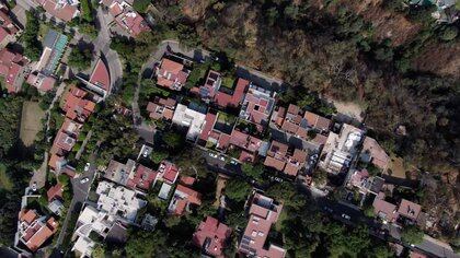Vista panorámica del conjunto habitacional en donde vive Emilio Lozoya (Foto: Facebook Mexicanos Contra la Corrupción y la Impunidad) 