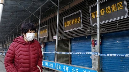 El mercado de Wuhan donde se cree que surgió el coronavirus (NOEL CELIS / AFP)