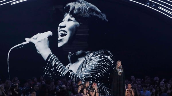 Madonna habló durante el homenaje a Aretha Franklin (REUTERS/Lucas Jackson)