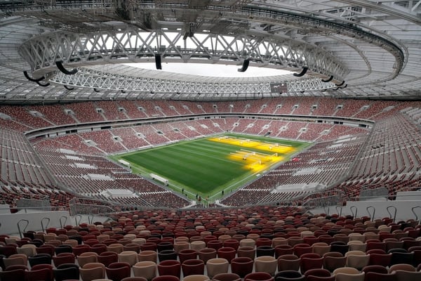 El estadio Luzhniki: allí jugaría Argentina ante Rusia el 11 de noviembre  (REUTERS)