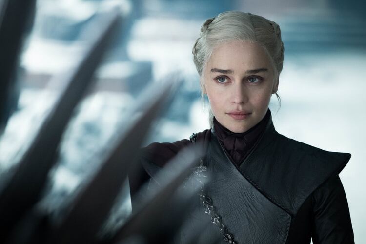 Emilia Clarke como Daenerys Targaryen en el final de 