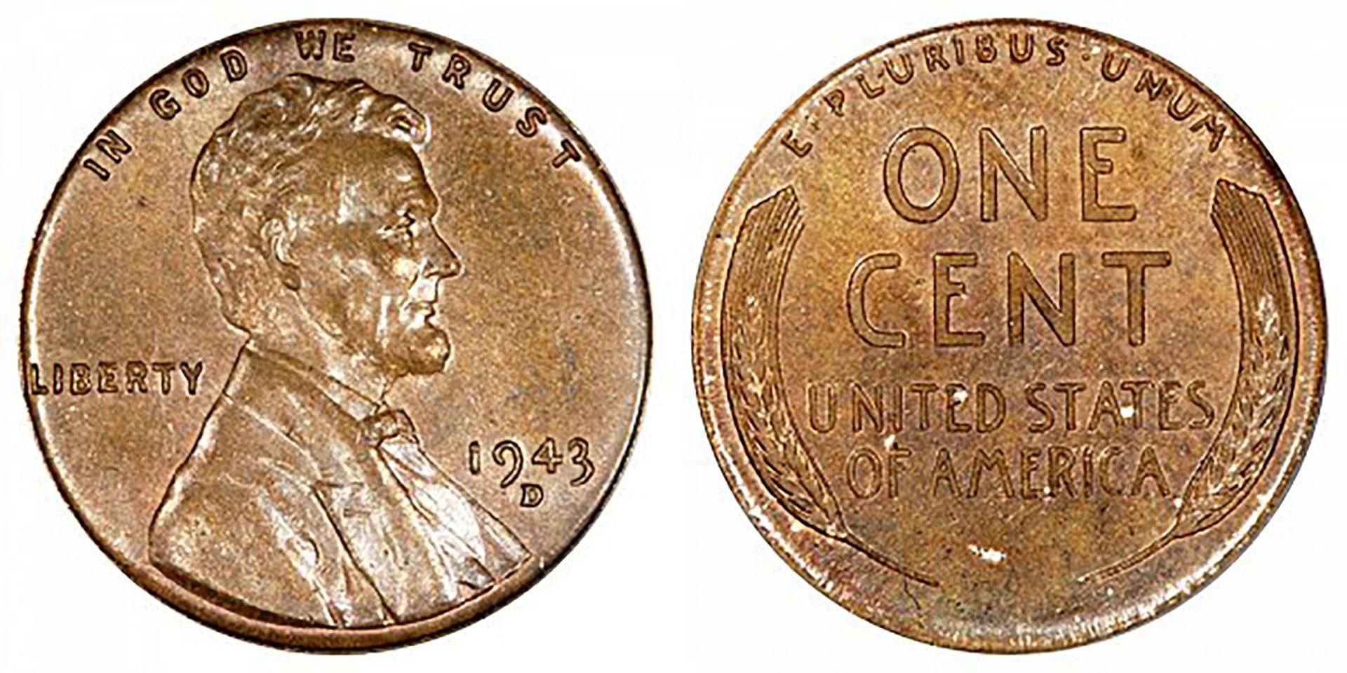 1943-D Lincoln Bronce Cent