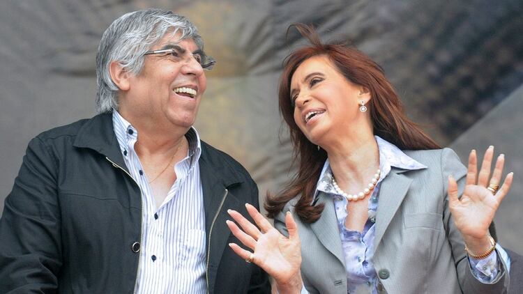 Hugo Moyano y Cristina Kirchner (NA)