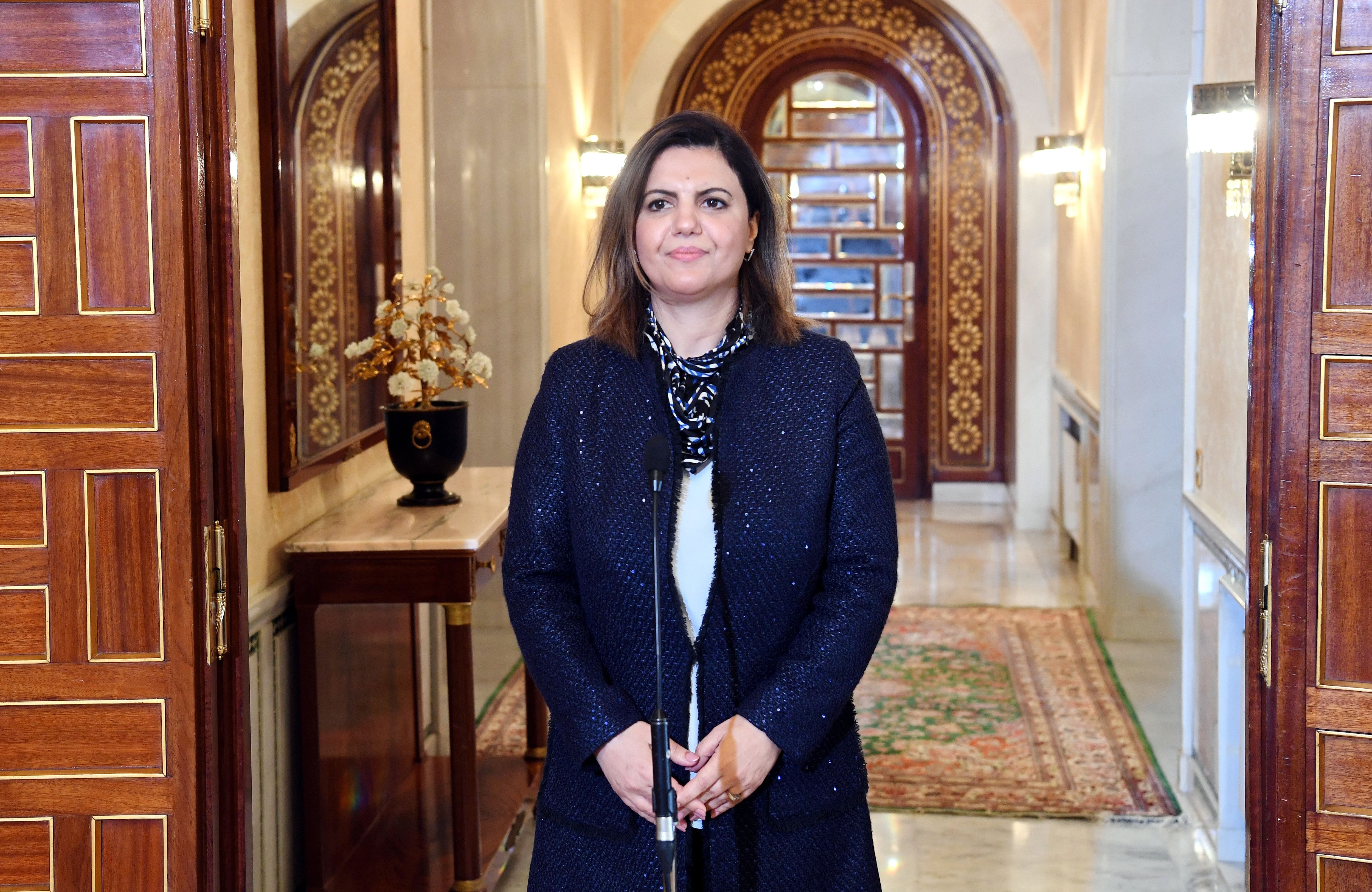 La Canciller de Libia Najla al-Mangoush. (Europa Press)
