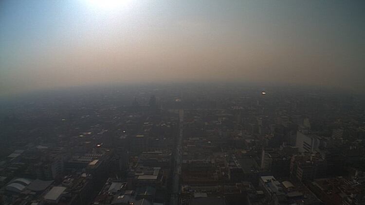 El contaminante mÃ¡s temido es la partÃ­cula PM 2.5 (Foto: Twitter â?? @SkyAlertStorm)