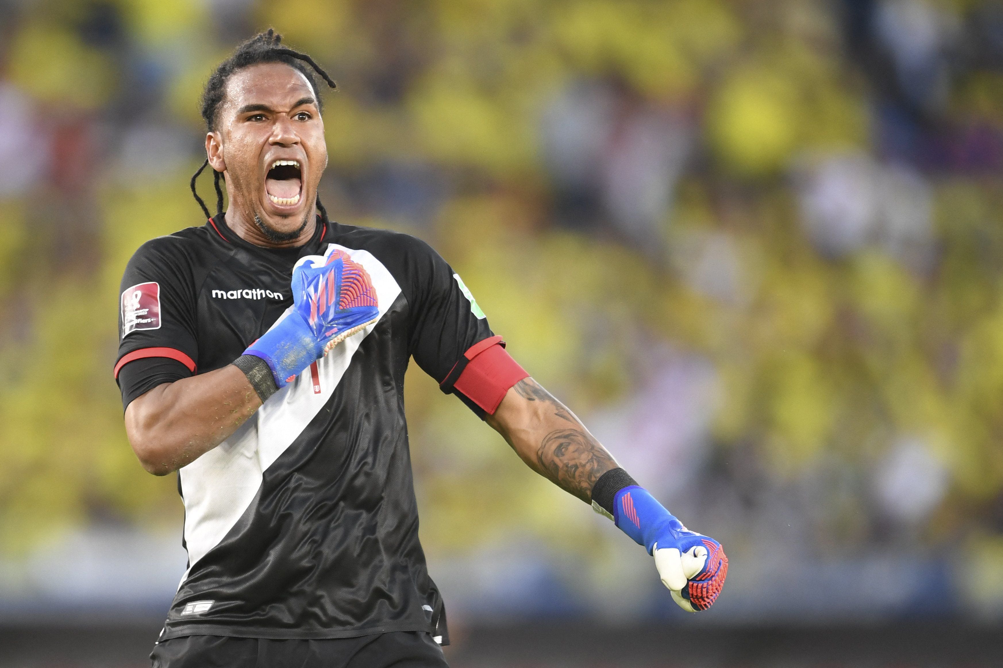 Pedro Gallese est le partant incontesté de Ricardo Gareca dans le onze du Pérou et le montre match après match. | Photo : Twitter