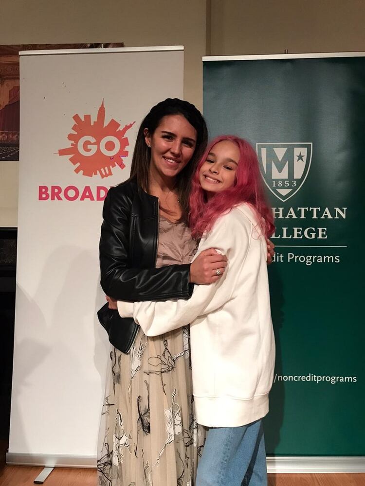 Vida Spinetta junto a Valentina Berger, creadora de GO Broadway y la única mujer argentina trabajando en Broadway