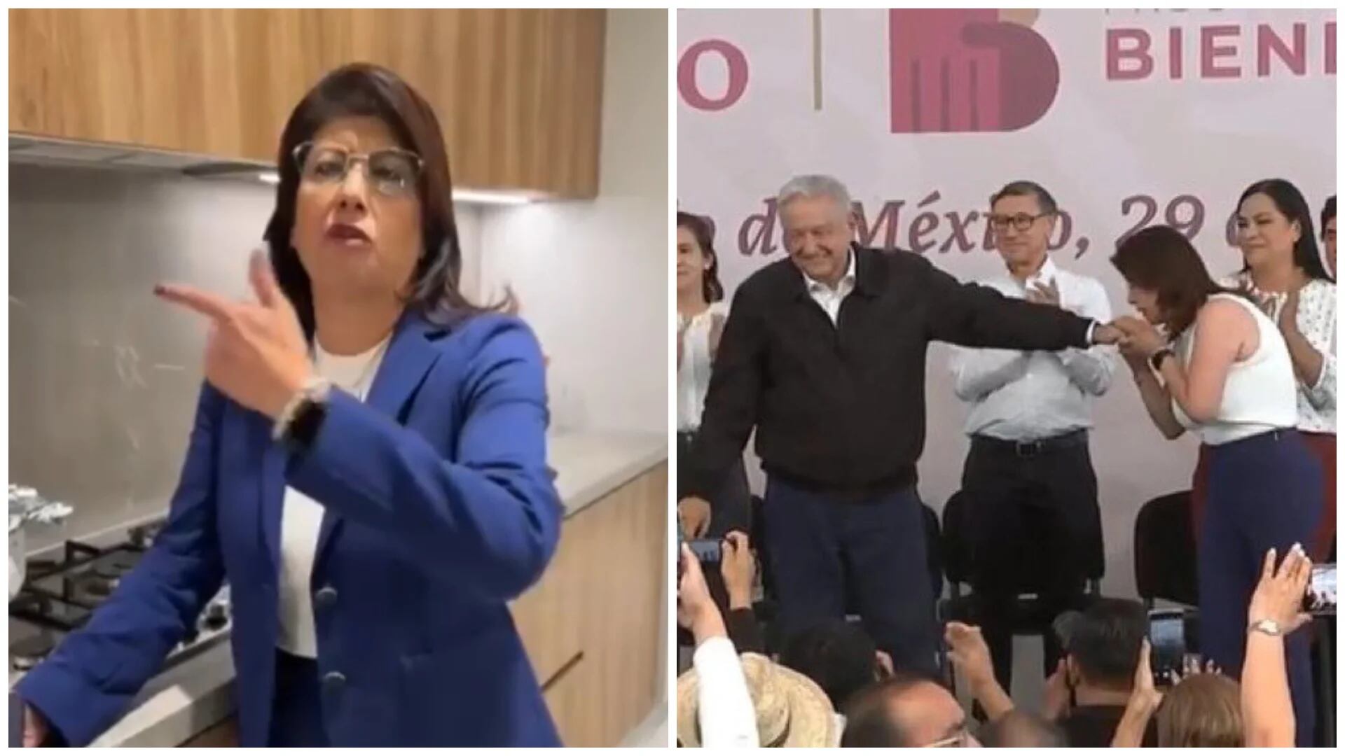 Alcaldesa de Tecámac se defendió de ataques por besar la mano de AMLO: “Son clasistas”