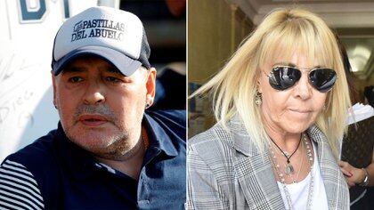 Diego Maradona y Claudia Villafañe