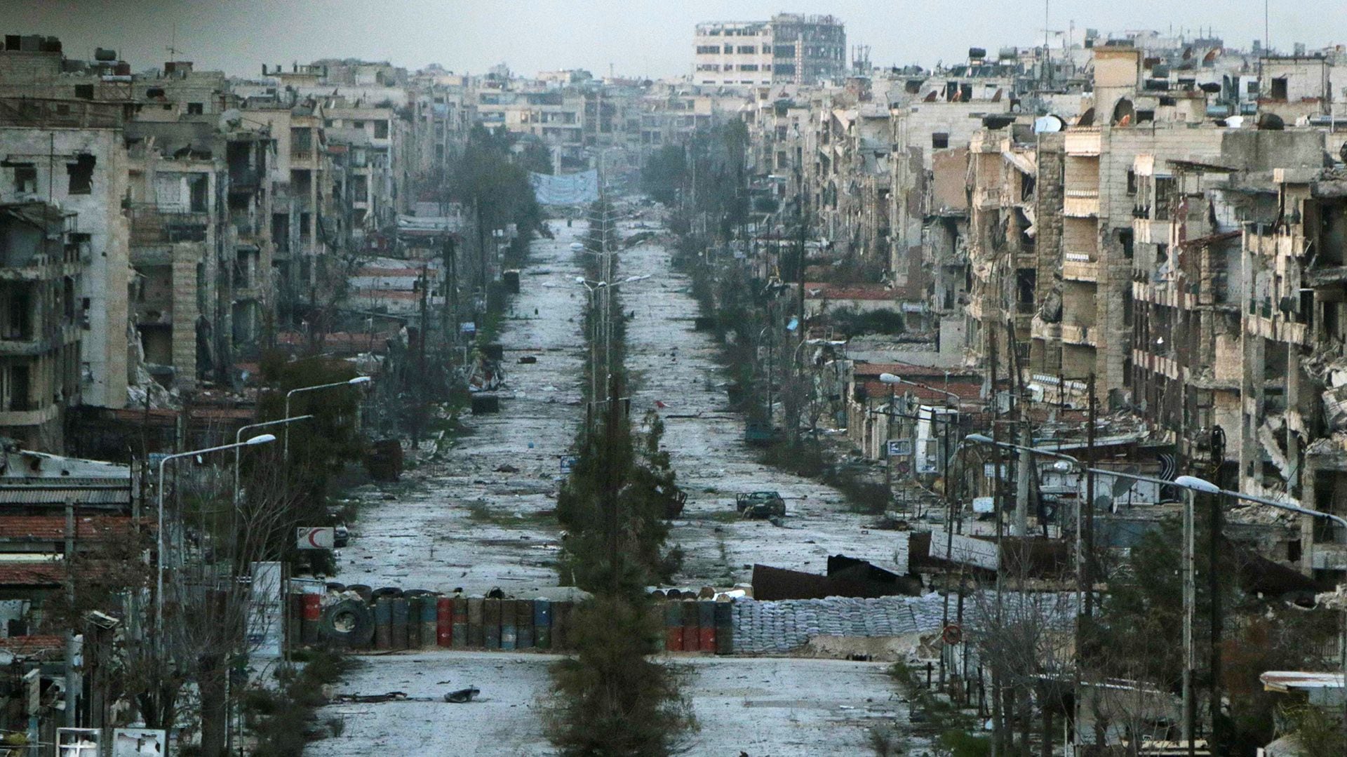 Aleppo, arrasada por los bombardeos en 2016