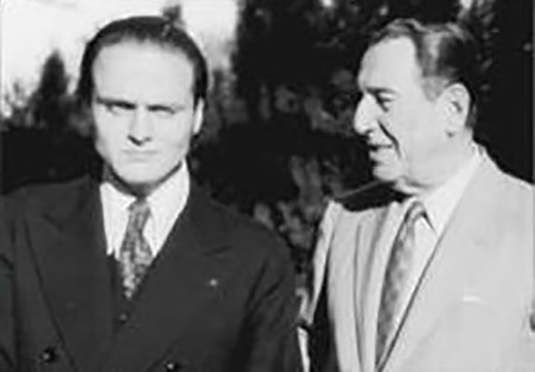 Juan Domingo Perón y Rodolfo Galimberti. El general le había renovado su confianza como su delegado para la Juventud