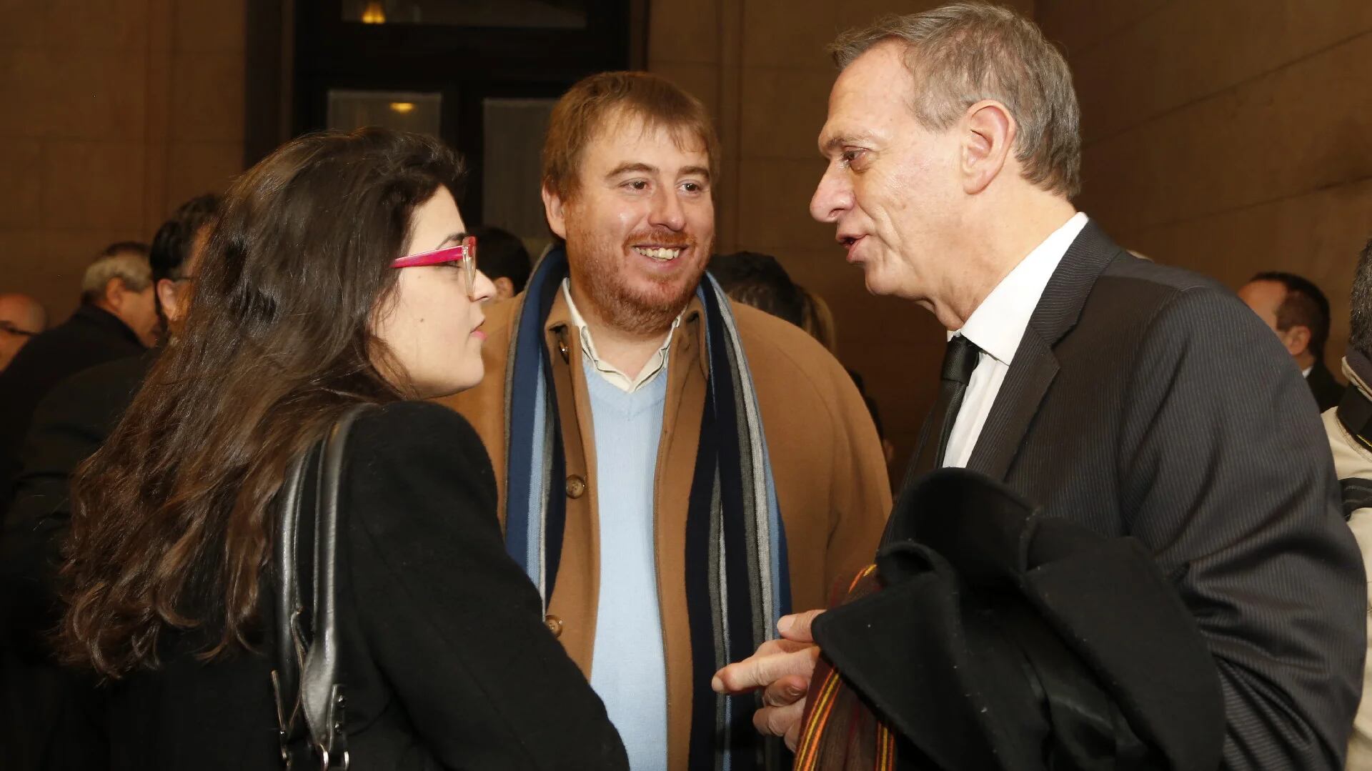 Marina Abiuso, Paulo Morales y Marcelo Bonelli