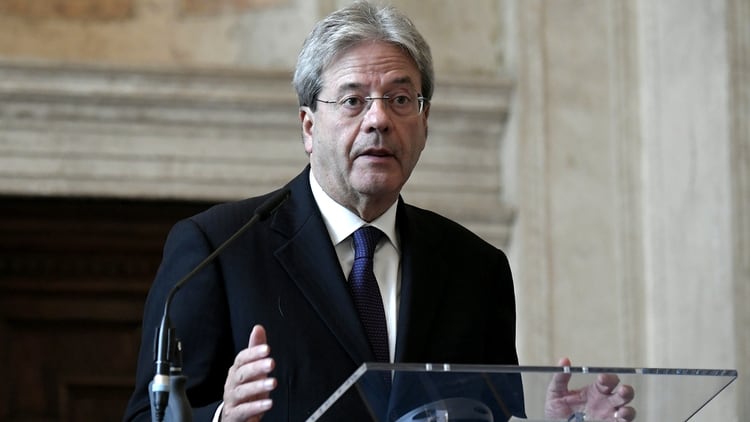 El ex primer ministro italiano Paolo Gentiloni, antecesor de Conte (Reuters)