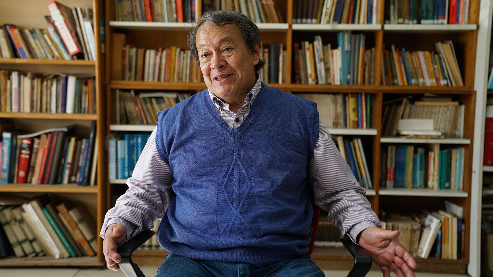 "Lo primero que tenemos que levantar de nuevo es la pequeña y media empresa que en La Matanza fueron el centro de la productividad", recuerda Héctor "Toty" Flores (Alejandro Beltrame)