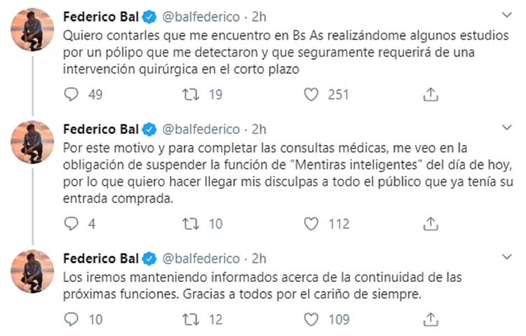 Los tuits de Federico Bal