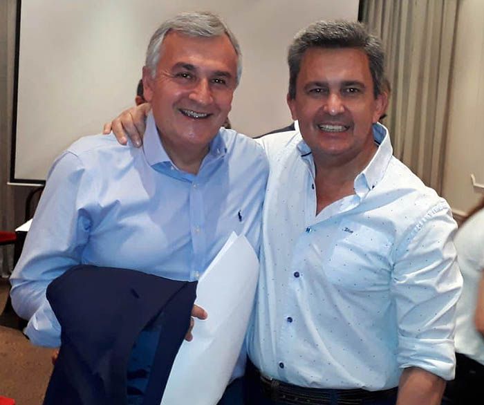 El senador Víctor Zimmermann junto a Gerardo Morales, ex gobernador de Jujuy y ex presidente de la UCR