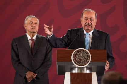 El presidente López Obrador y el empresario Carlos Slim (Foto: Andrea Murcia /CUARTOSCURO.COM)