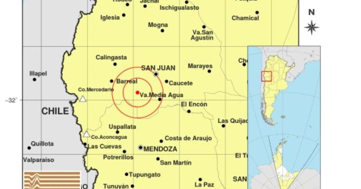 An earthquake of 6.4 degrees on the Richter scale was recorded in San Juan: it was felt in Córdoba and Mendoza