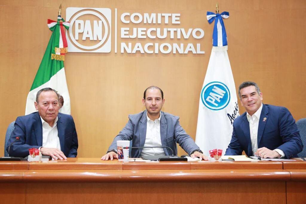 Marko Cortés y alianza PRI PAN PRD