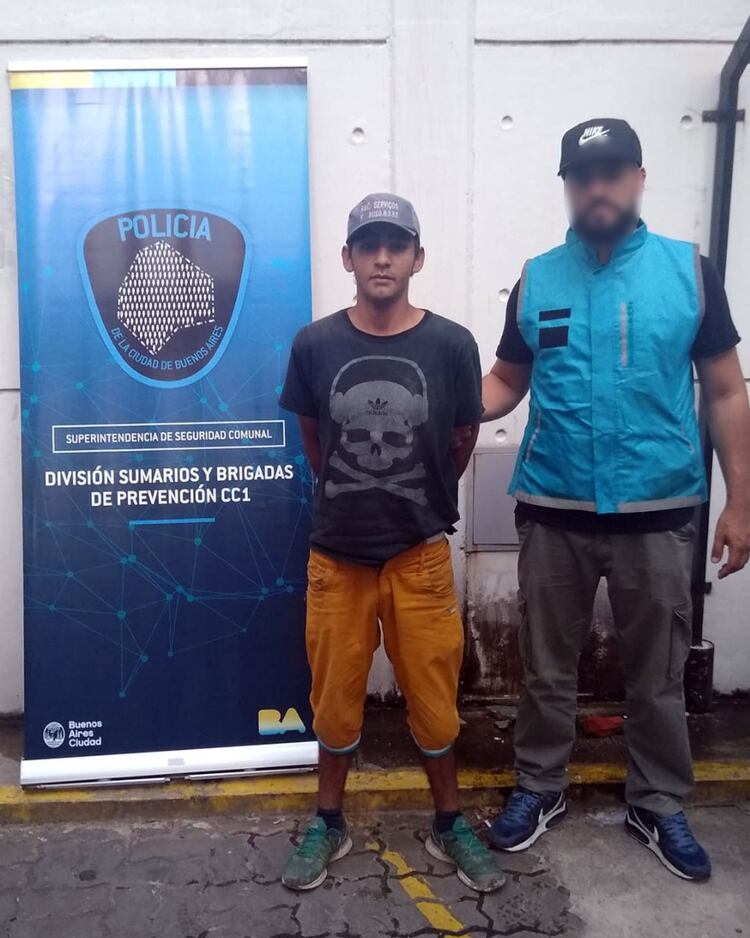 Torres tras su detención. 