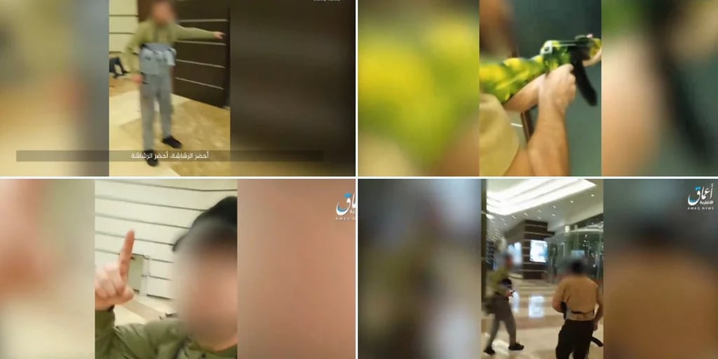 El Estado Islámico difundió un escalofriante video del ataque en la sala de conciertos de Moscú