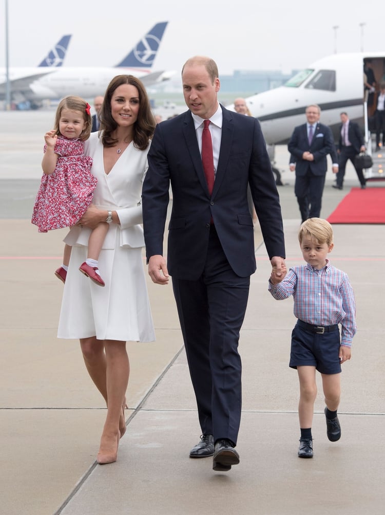 El príncipe William, Kate Middleton, el príncipe George y la princesa Charlotte (Getty)