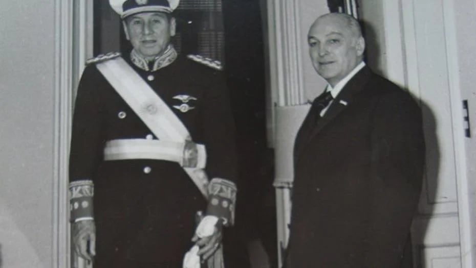 Juan Domingo Perón y José López Rega