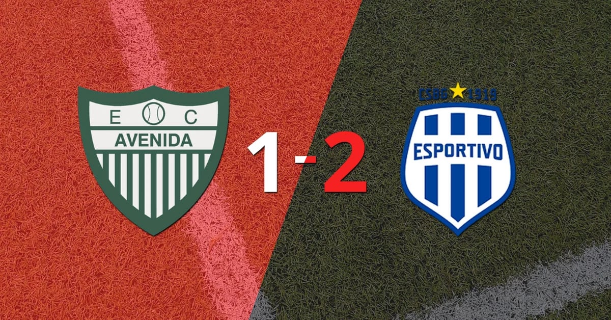 Victory adjusted by 2 to 1 for Esportivo