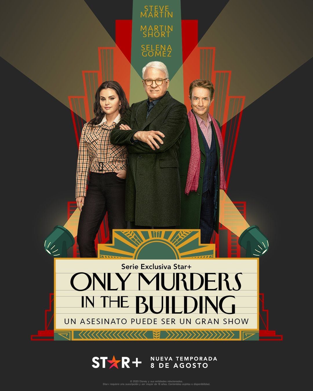 Selena Gomez, Steve Martin y Martin Short: el trío dinámico regresa "Only Murders in the Building". (Star+)